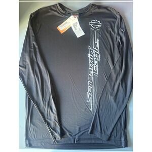 Harley Davidson Screamin Eagle Performance Long Sleeve Shirt Black MD
